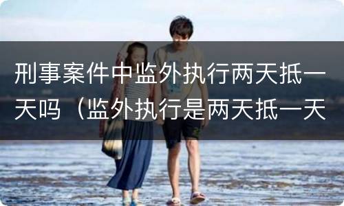 刑事案件中监外执行两天抵一天吗（监外执行是两天抵一天吗）