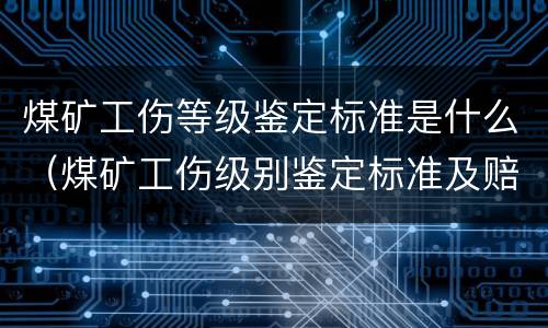 煤矿工伤等级鉴定标准是什么（煤矿工伤级别鉴定标准及赔偿）