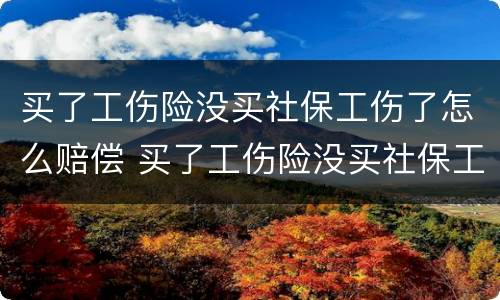 买了工伤险没买社保工伤了怎么赔偿 买了工伤险没买社保工伤了怎么赔偿呢