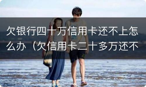 欠银行四十万信用卡还不上怎么办（欠信用卡二十多万还不上怎么办）