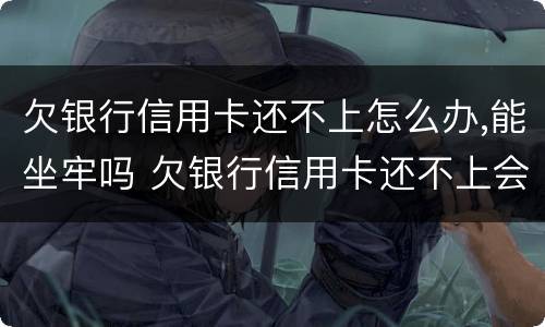 欠银行信用卡还不上怎么办,能坐牢吗 欠银行信用卡还不上会坐牢吗