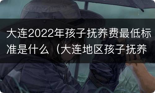 大连2022年孩子抚养费最低标准是什么（大连地区孩子抚养费标准）