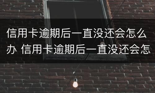 信用卡逾期后一直没还会怎么办 信用卡逾期后一直没还会怎么办呢