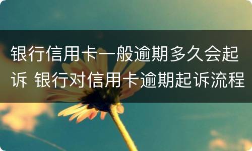 银行信用卡一般逾期多久会起诉 银行对信用卡逾期起诉流程
