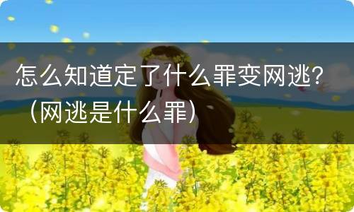 怎么知道定了什么罪变网逃？（网逃是什么罪）