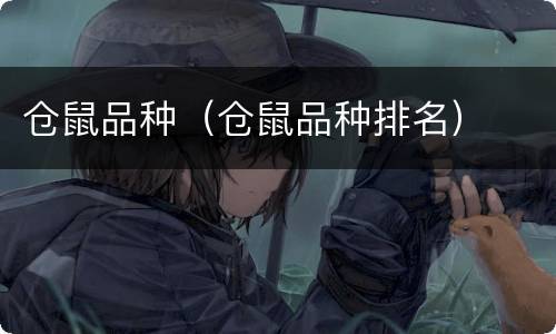 仓鼠品种（仓鼠品种排名）