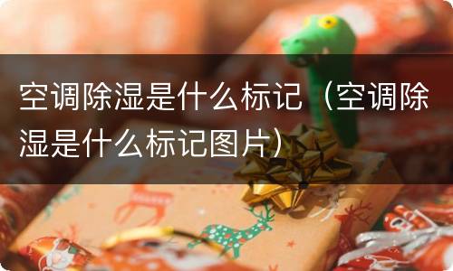 空调除湿是什么标记（空调除湿是什么标记图片）