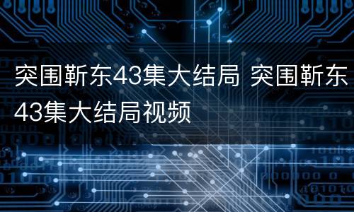 突围靳东43集大结局 突围靳东43集大结局视频