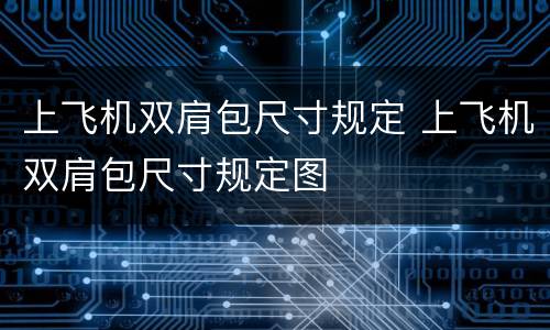 上飞机双肩包尺寸规定 上飞机双肩包尺寸规定图