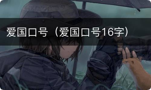 爱国口号（爱国口号16字）