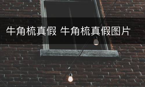 牛角梳真假 牛角梳真假图片