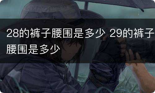 28的裤子腰围是多少 29的裤子腰围是多少