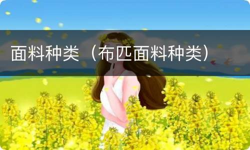 面料种类（布匹面料种类）