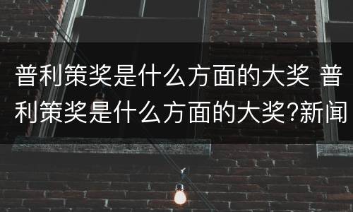 普利策奖是什么方面的大奖 普利策奖是什么方面的大奖?新闻数学科技互联网