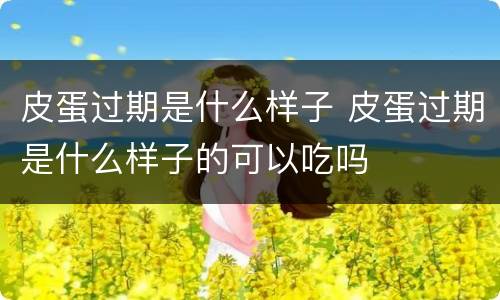 皮蛋过期是什么样子 皮蛋过期是什么样子的可以吃吗