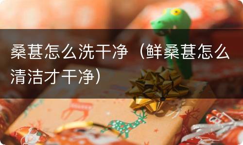 桑葚怎么洗干净（鲜桑葚怎么清洁才干净）