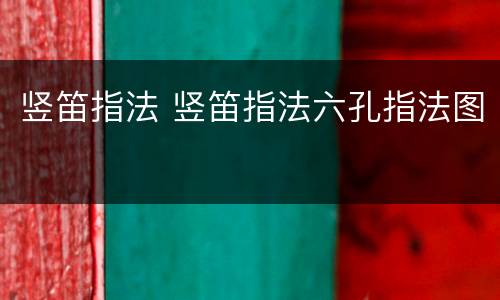竖笛指法 竖笛指法六孔指法图