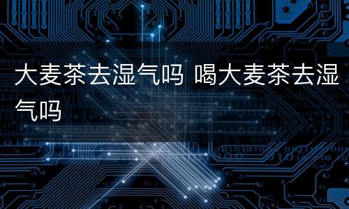 大麦茶去湿气吗 喝大麦茶去湿气吗