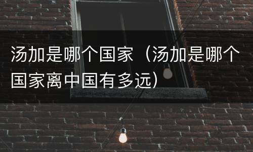 汤加是哪个国家（汤加是哪个国家离中国有多远）
