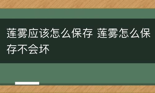 莲雾应该怎么保存 莲雾怎么保存不会坏