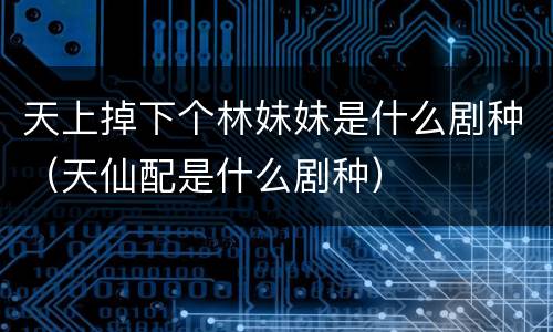 天上掉下个林妹妹是什么剧种（天仙配是什么剧种）