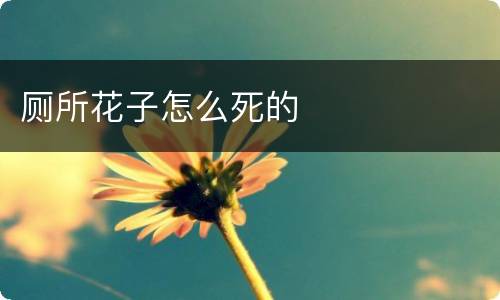 厕所花子怎么死的