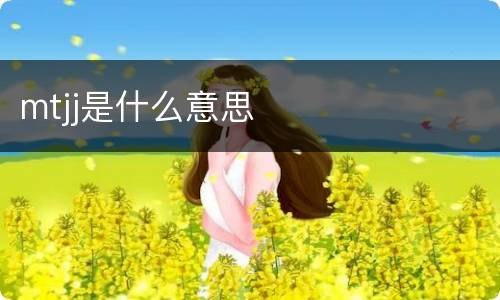 mtjj是什么意思