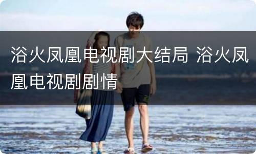 浴火凤凰电视剧大结局 浴火凤凰电视剧剧情