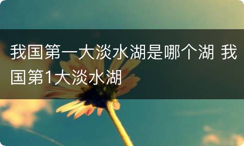 我国第一大淡水湖是哪个湖 我国第1大淡水湖