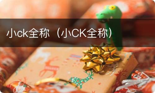 小ck全称（小CK全称）