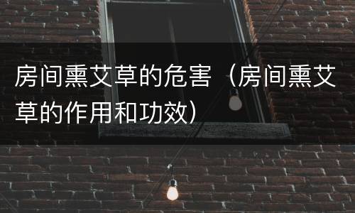 房间熏艾草的危害（房间熏艾草的作用和功效）