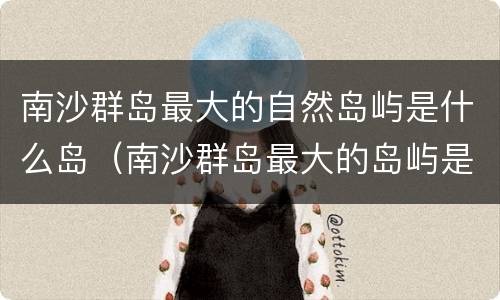 南沙群岛最大的自然岛屿是什么岛（南沙群岛最大的岛屿是哪一座现在实际控制是哪个国家）