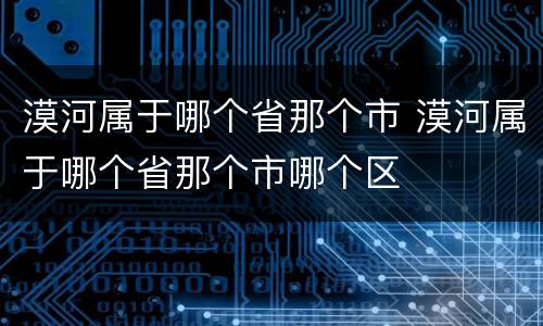 漠河属于哪个省那个市 漠河属于哪个省那个市哪个区