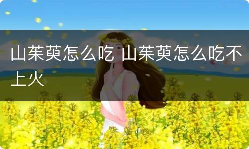 山茱萸怎么吃 山茱萸怎么吃不上火