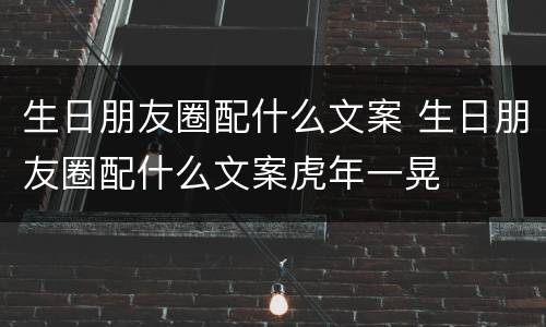生日朋友圈配什么文案 生日朋友圈配什么文案虎年一晃