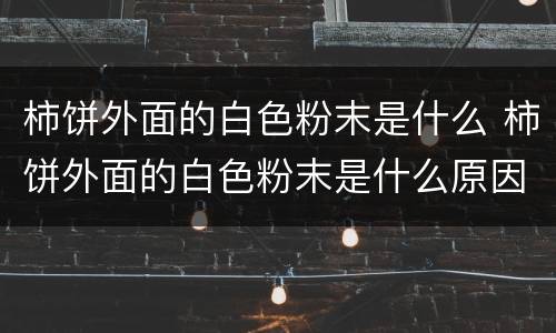 柿饼外面的白色粉末是什么 柿饼外面的白色粉末是什么原因