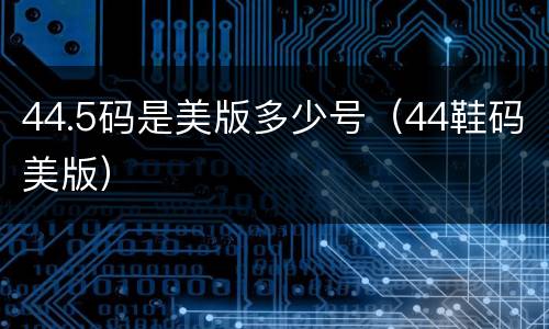 44.5码是美版多少号（44鞋码美版）