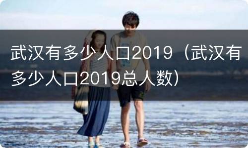 武汉有多少人口2019（武汉有多少人口2019总人数）