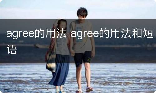agree的用法 agree的用法和短语