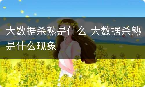 大数据杀熟是什么 大数据杀熟是什么现象