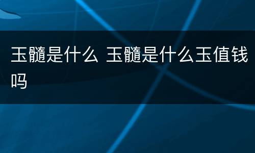 玉髓是什么 玉髓是什么玉值钱吗