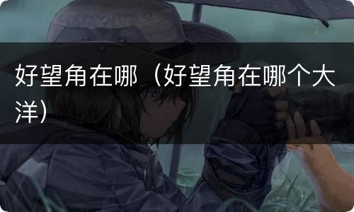 好望角在哪（好望角在哪个大洋）