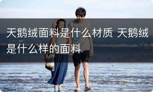 天鹅绒面料是什么材质 天鹅绒是什么样的面料