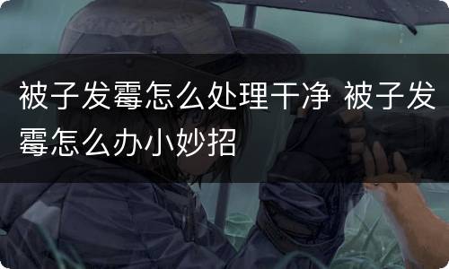 被子发霉怎么处理干净 被子发霉怎么办小妙招