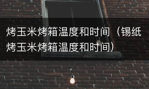 烤玉米烤箱温度和时间（锡纸烤玉米烤箱温度和时间）