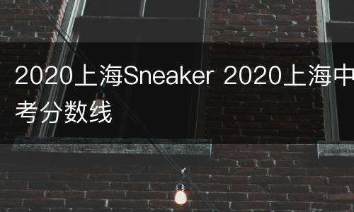 2020上海Sneaker 2020上海中考分数线