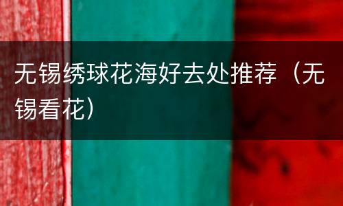 无锡绣球花海好去处推荐（无锡看花）