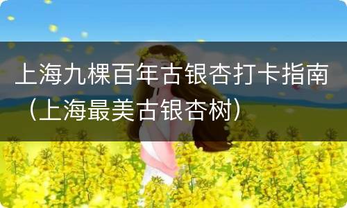 上海九棵百年古银杏打卡指南（上海最美古银杏树）