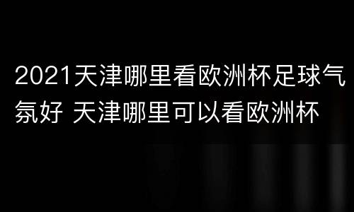 2021天津哪里看欧洲杯足球气氛好 天津哪里可以看欧洲杯