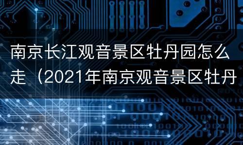 南京长江观音景区牡丹园怎么走（2021年南京观音景区牡丹）